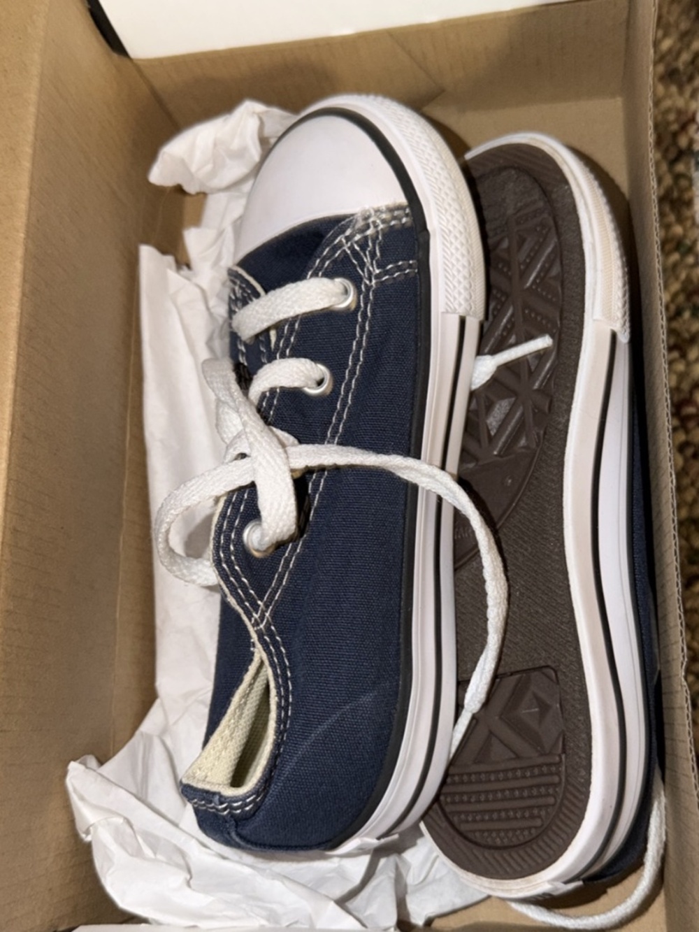 Toddler navy blue sneakers size 10C